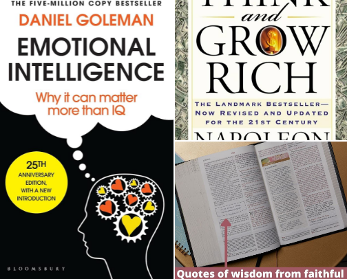 Self improvement Books cover photo collage