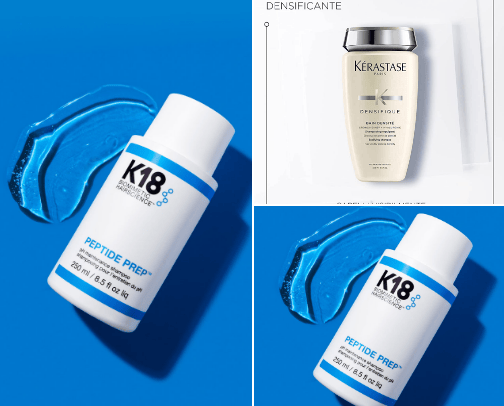 Hair products cover photo collage