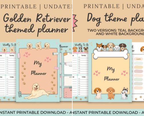 Digital planners cover photo collage