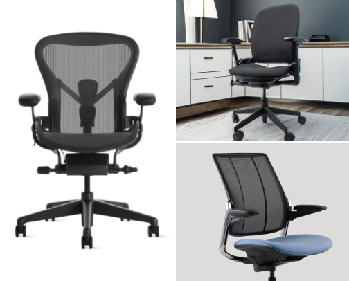 Office chairs I have owned for back pain cover photo collage