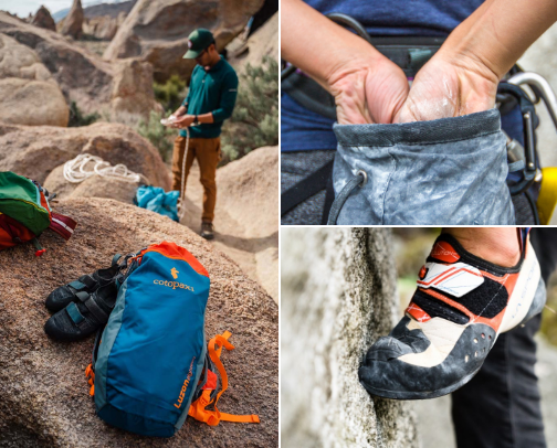 What's in my climbing bag? cover photo collage