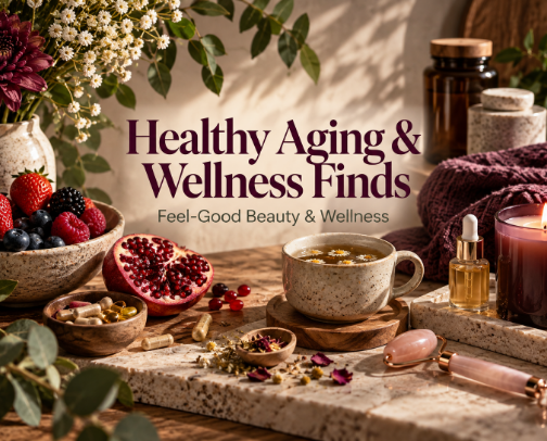 Healthy Aging & Wellness Finds cover photo collage