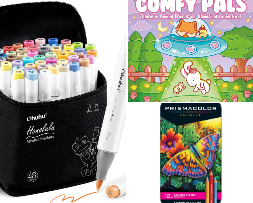 🌸 Cozy Coloring Time 🌞 - Hobbies cover photo collage