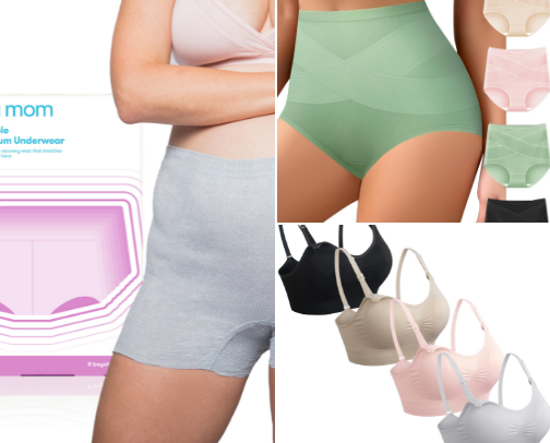 Postpartum/ hospital bag must haves cover photo collage