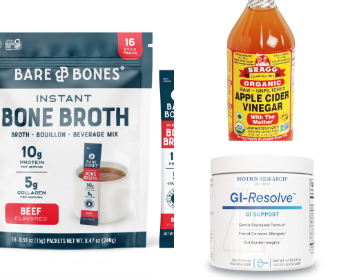 My favorites for gut health and clear skin cover photo collage