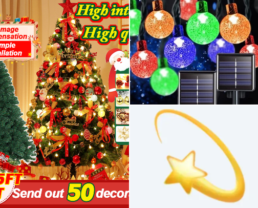 Christmas Decoration cover photo collage