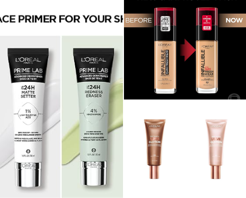 L'Oréal PARiS cover photo collage