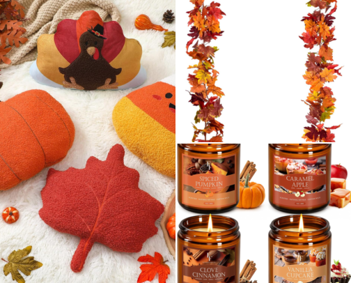 Cozy Thanksgiving Living Room Decor Ideas cover photo collage