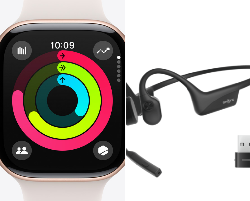 Tech for fitness bunnies cover photo collage