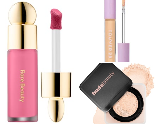 Pretty and trendy make up basics cover photo collage