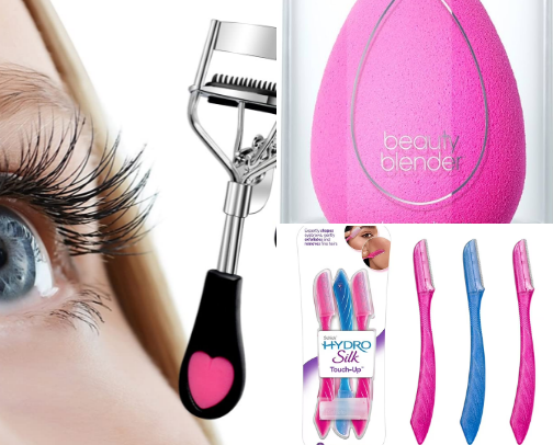 Useful beauty tools cover photo collage