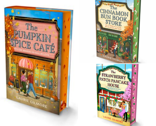 Books for sweaters, coffee, and cozy weather. cover photo collage