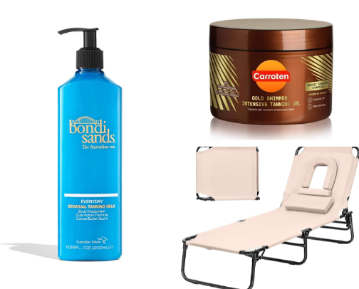 The Perfect Tan cover photo collage