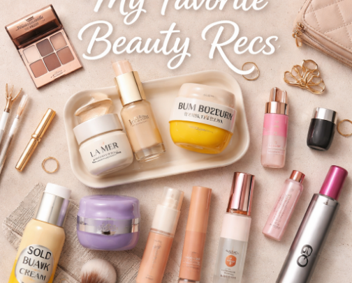 My favorite beauty recs cover photo collage