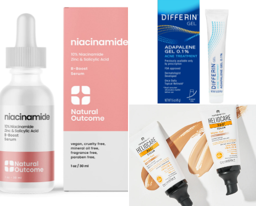 Skincare That Actually Helps With Acne! cover photo collage
