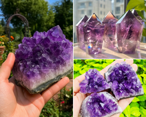 Amethyst Lover Essentials - Healing Energy cover photo collage