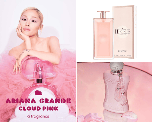 Best pink perfumes recommended cover photo collage