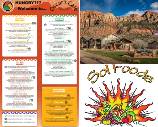 Zion National Park, Springdale Utah Area cover photo collage