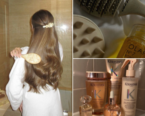 💇‍♀️ Hair Growth Secrets for Long, Thick & Healthy Hair cover photo collage