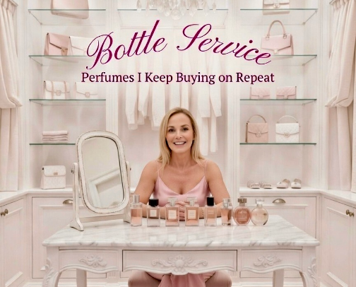 Bottle Service — Perfumes I Keep Buying on Repeat cover photo collage