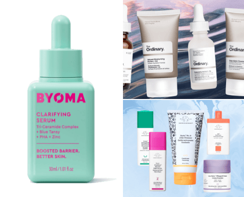 ✨Preppy and trending Skincare and makeup products that are worth it!✨ cover photo collage