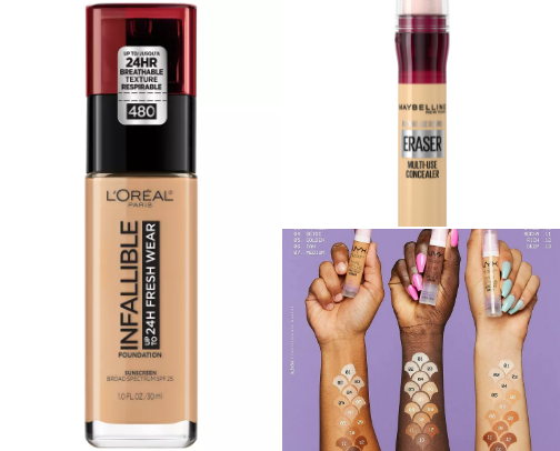 Luxury Looks on a Budget: The Best Drugstore Makeup Finds ✨ cover photo collage