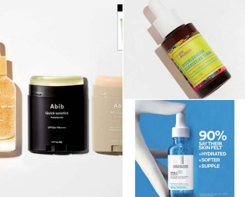 Facial serums ,face masking and hydration leads to a eventone skin cover photo collage