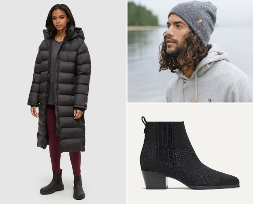 Sustainable and Eco-Friendly Fall and Winter Essentials for Men and Women cover photo collage