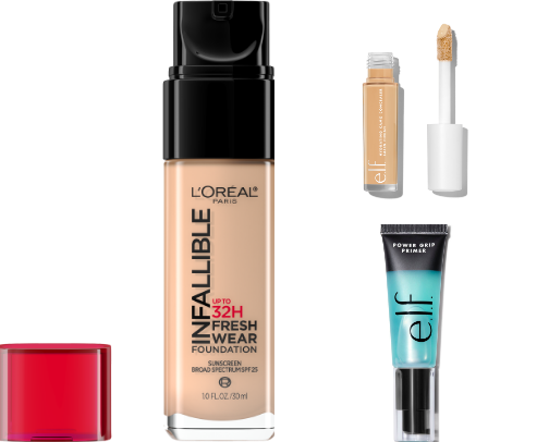 Best drugstore makeup cover photo collage