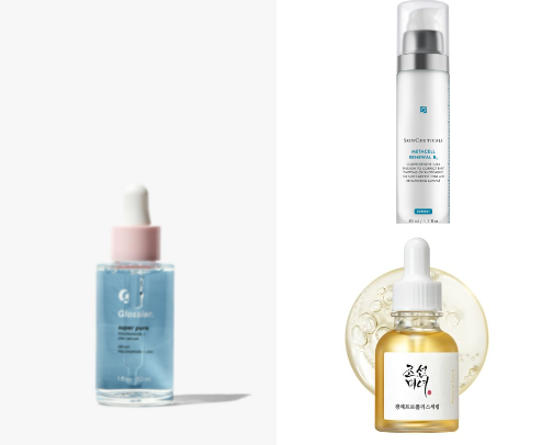 Niacinamide products with 5% range cover photo collage