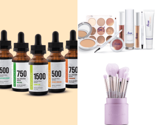 Beauty supplies you will find around my bathroom cover photo collage