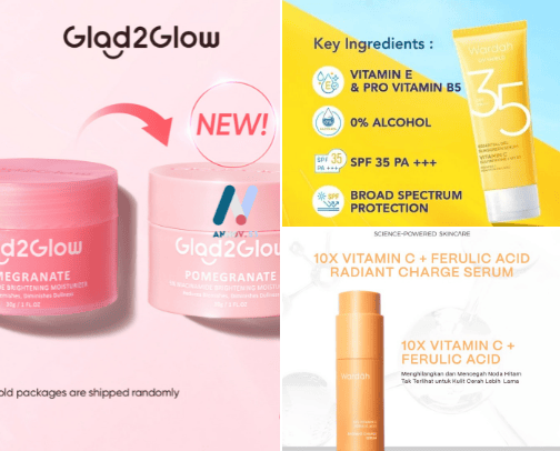 Skincare for your glow skin cover photo collage