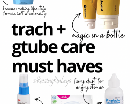 Trach + Gtube Care Must Haves 😍 cover photo collage