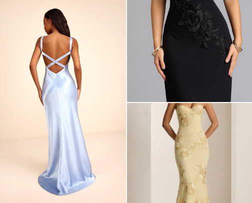 Main Character Prom Dresses cover photo collage