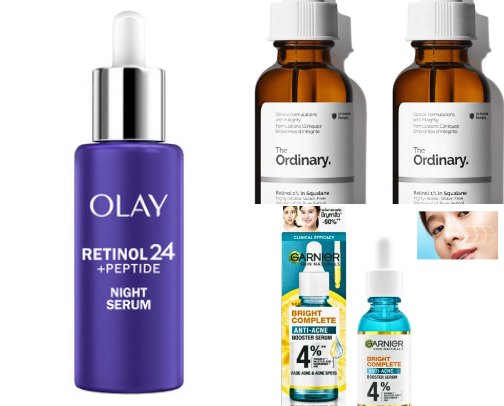 Products you'll find on my Vanity table cover photo collage