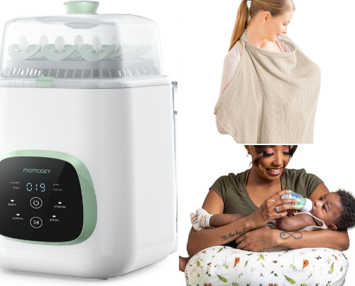 The Breastfeeding Starter Kit: Mom-Approved Essentials cover photo collage