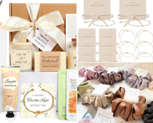 Bridesmaids Proposal Gift made it Easy to found cover photo collage