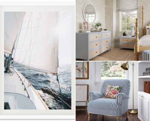Dream Bedroom on the East Coast 🌊🦞🐚🫐 cover photo collage