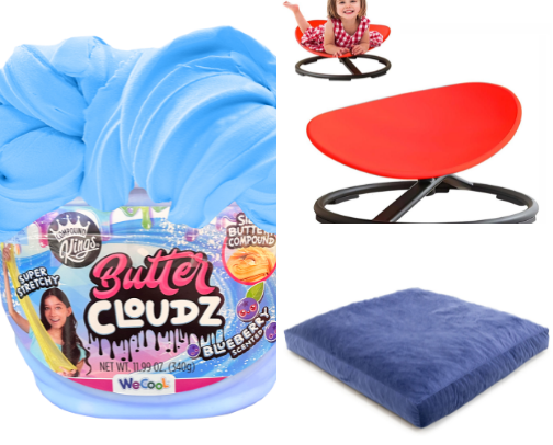 Sensory Toys and Supports for Kids cover photo collage