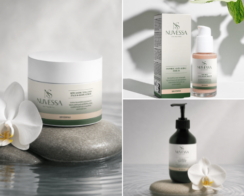 Nuvessa Skincare Favourites cover photo collage