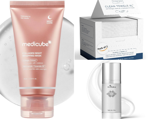 Skin care cover photo collage