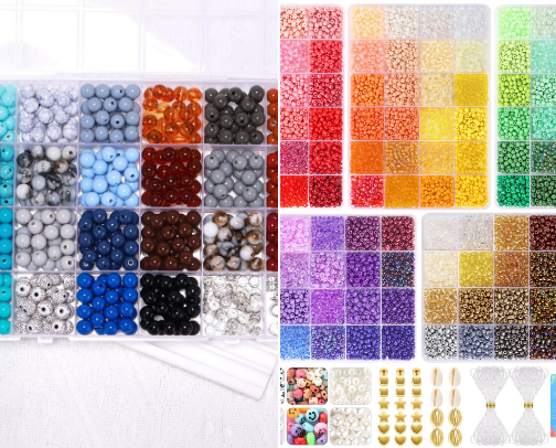 Beading supplies for beginners cover photo collage
