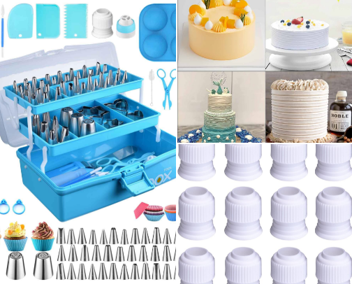Cake baking and decorating must haves cover photo collage