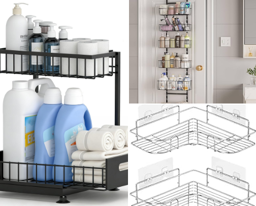 Tiny Bathroom Storage Must-Haves That Actually Work cover photo collage