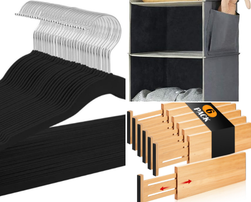 Small Space Closet Organization Hacks That Actually Double Your Storage✨ cover photo collage