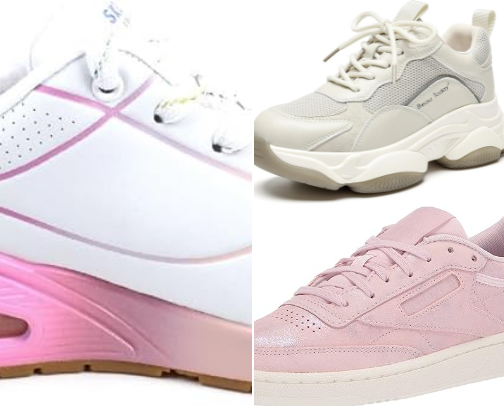 Popular women's sneaker list cover photo collage