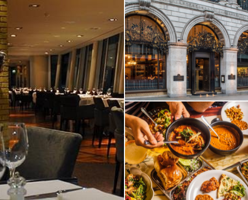 London Restaurants cover photo collage