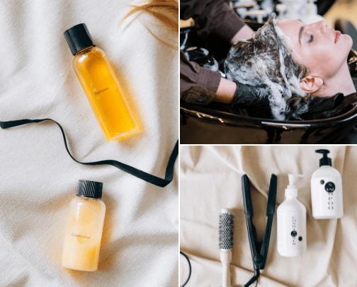 Hair cover photo collage