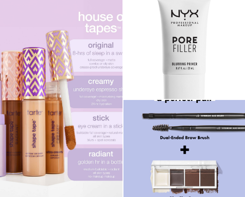 Achieve any look with these products! Beauty on a budget cover photo collage