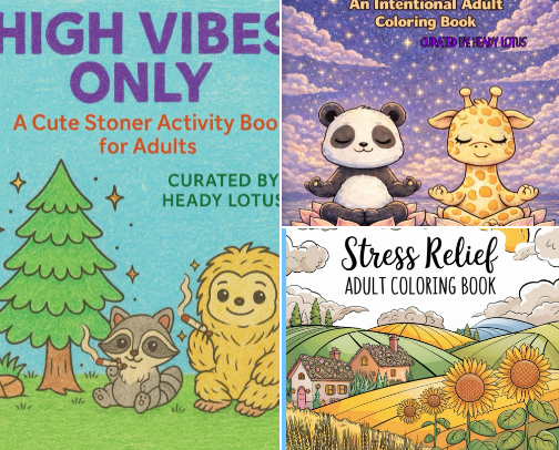 Stress relief coloring for adults cover photo collage